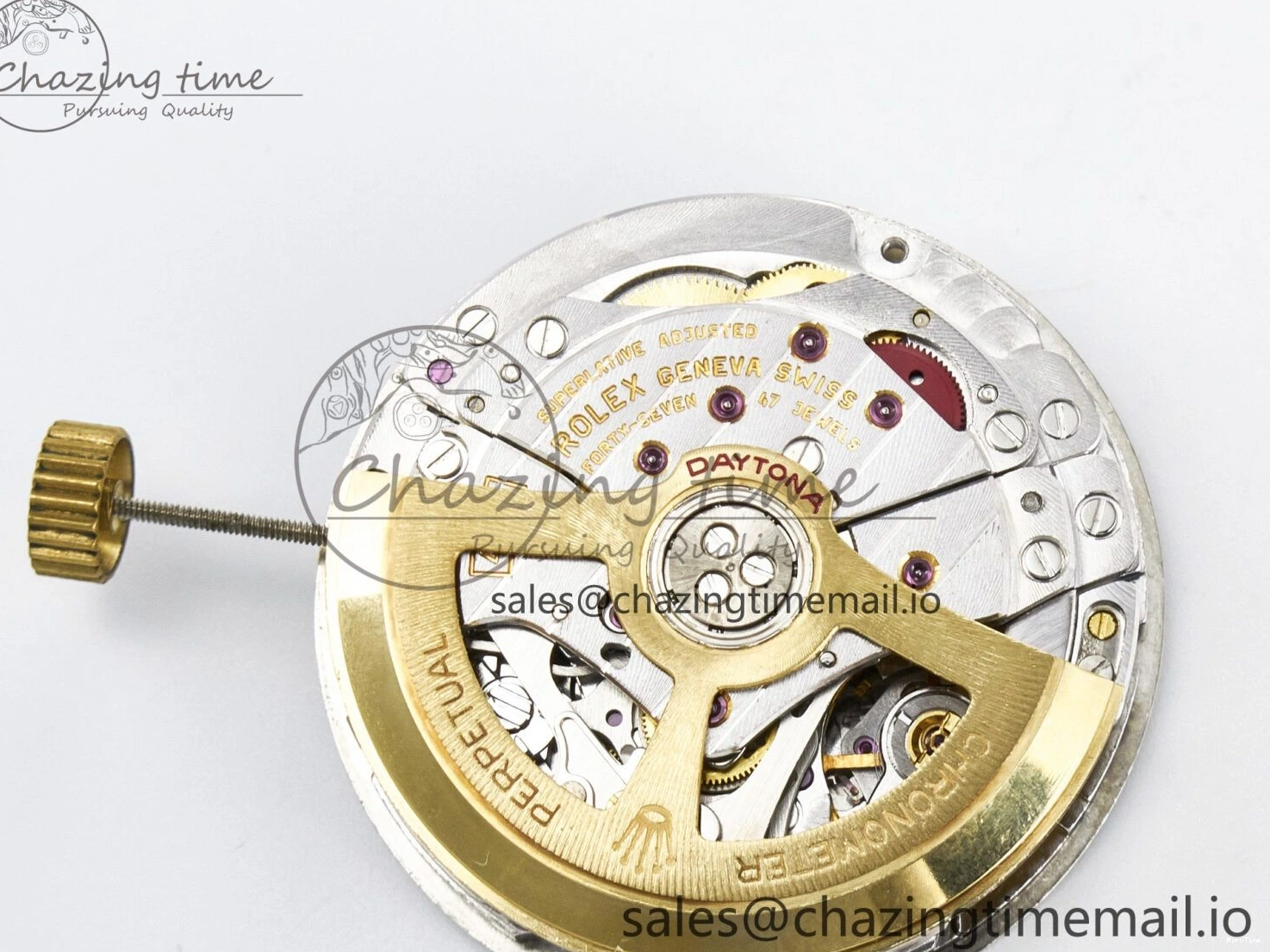 MiroTime 0301 ZeroBulk Custom Modded Daytona DD4132 VSV Super Clone 28800 VPH Automatic Movement (Silver Color) 479